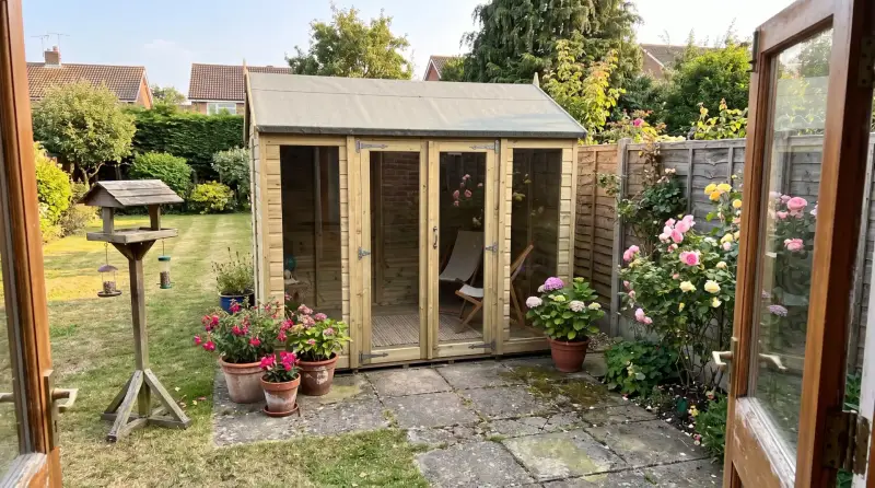 Total Sheds building in a customer's garden