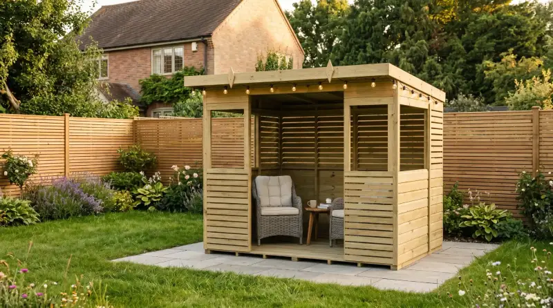 Total Sheds building in a customer's garden