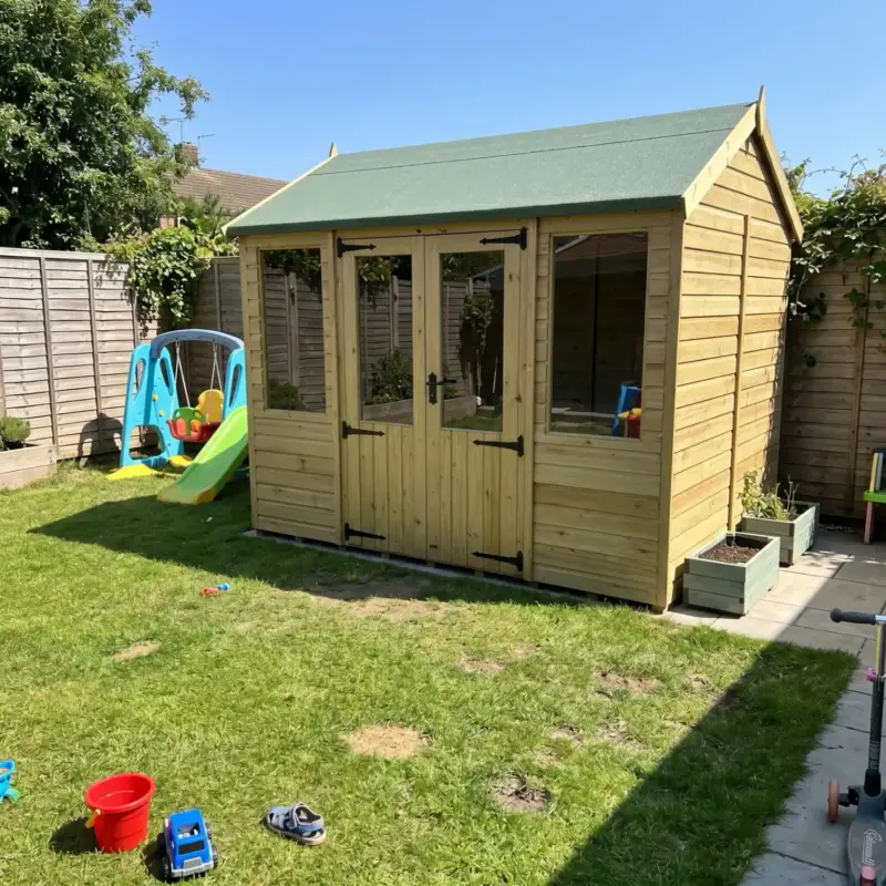 Total Sheds building in a customer's garden