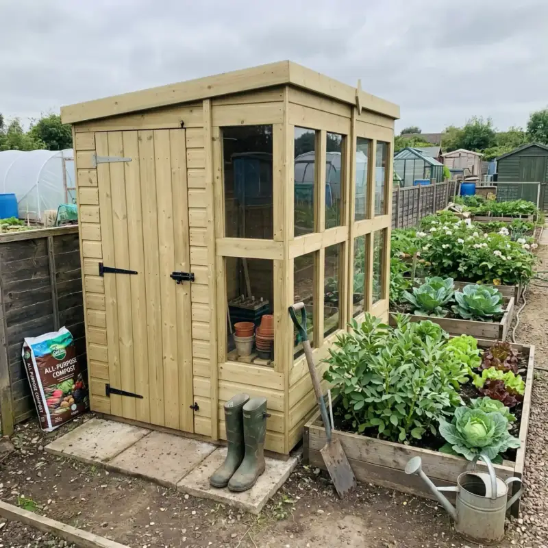 Total Sheds building in a customer's garden