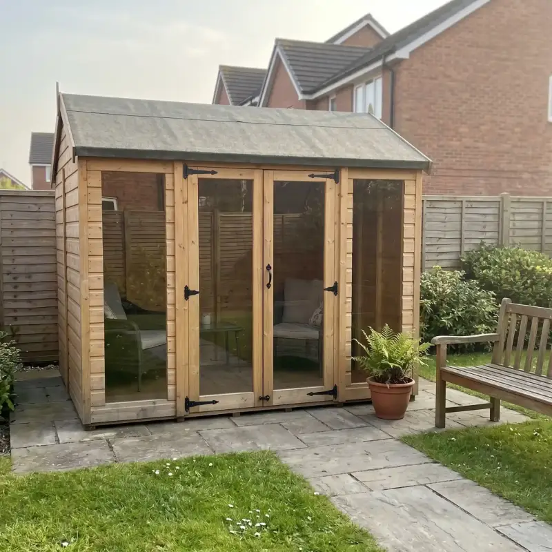 Total Sheds building in a customer's garden
