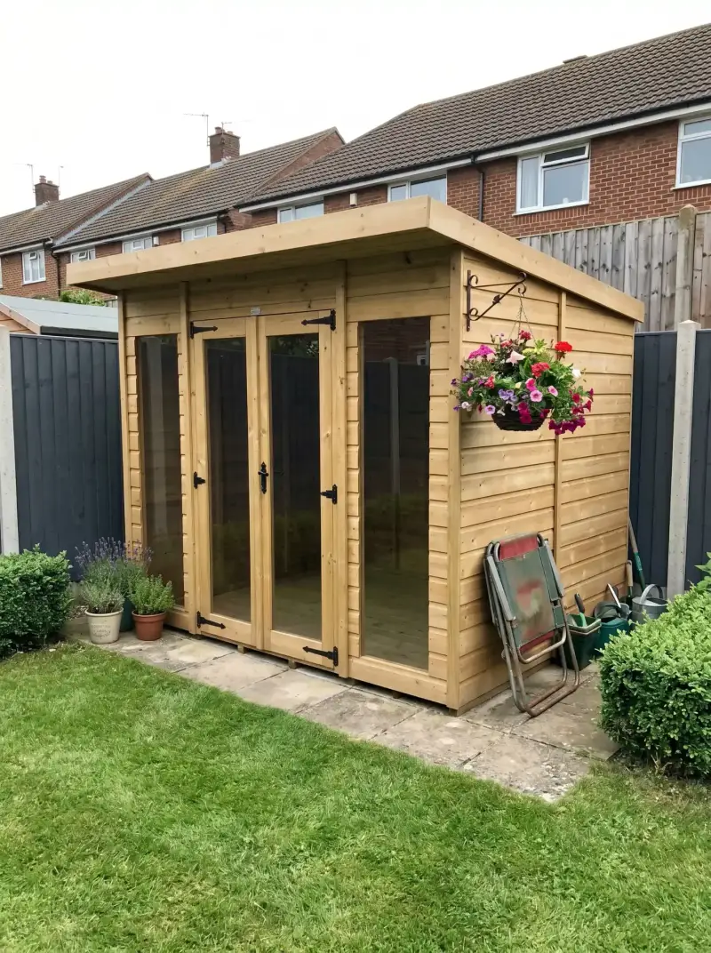 Total Sheds building in a customer's garden