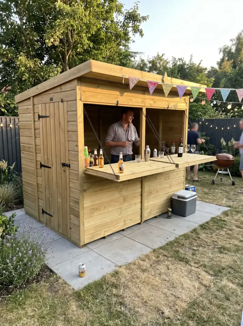 Total Sheds building in a customer's garden