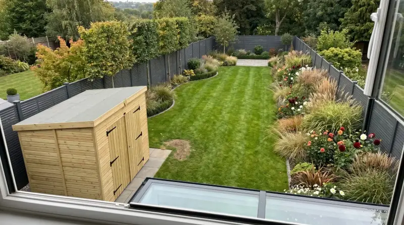 Total Sheds building in a customer's garden