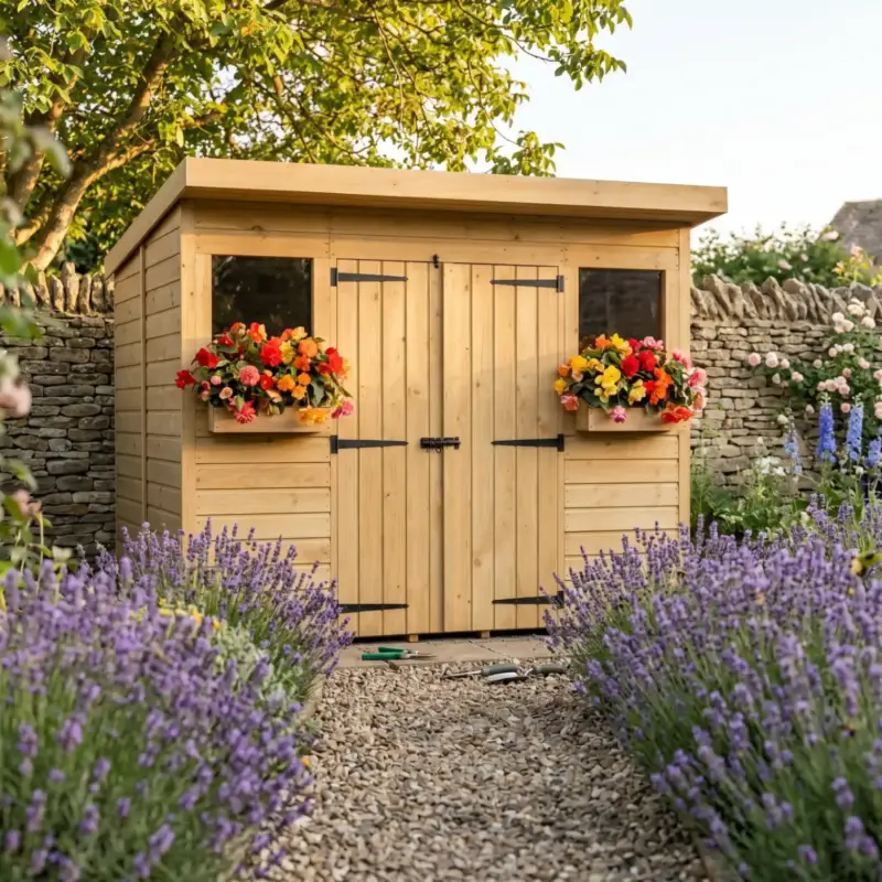 Total Sheds building in a customer's garden