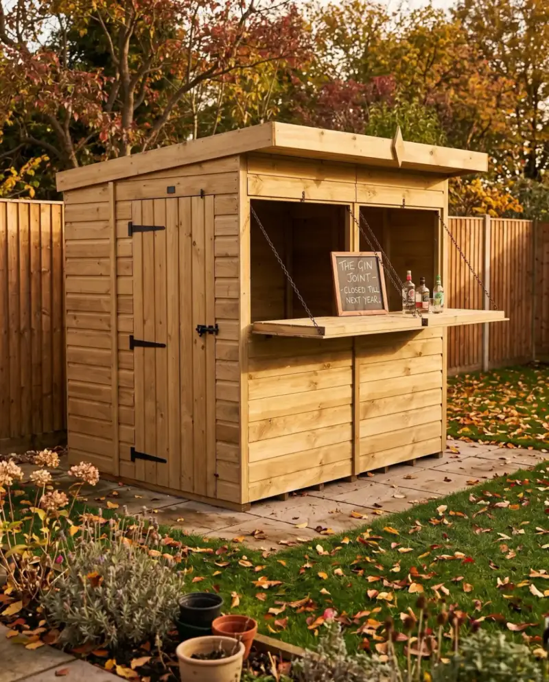 Total Sheds building in a customer's garden
