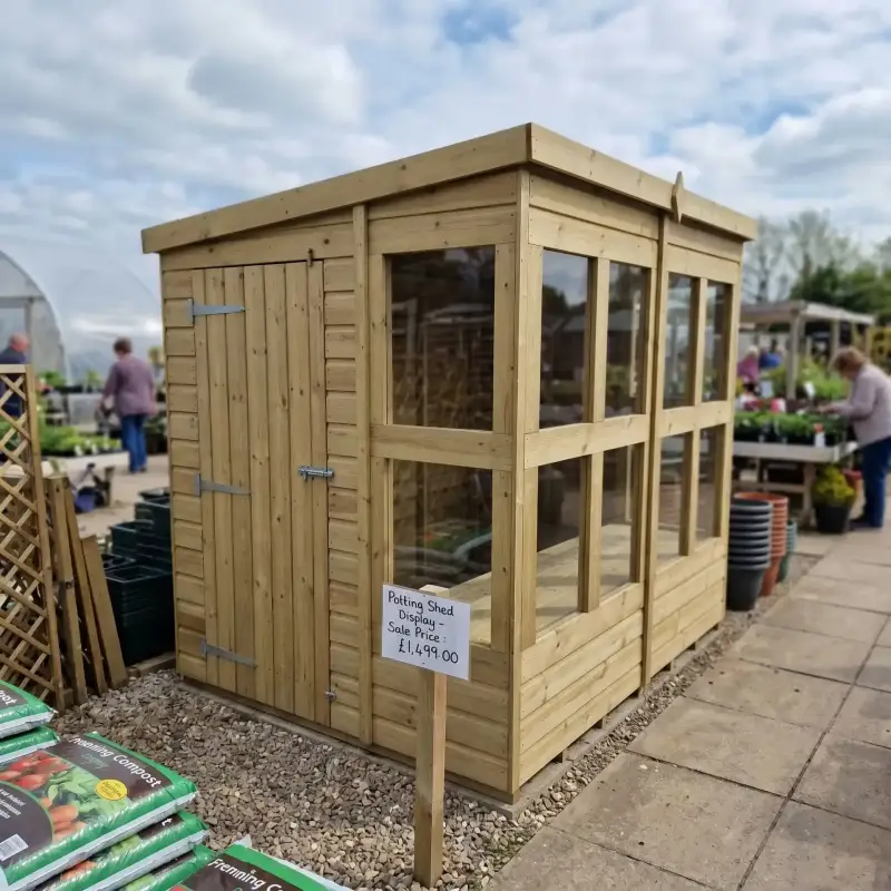 Total Sheds building in a customer's garden
