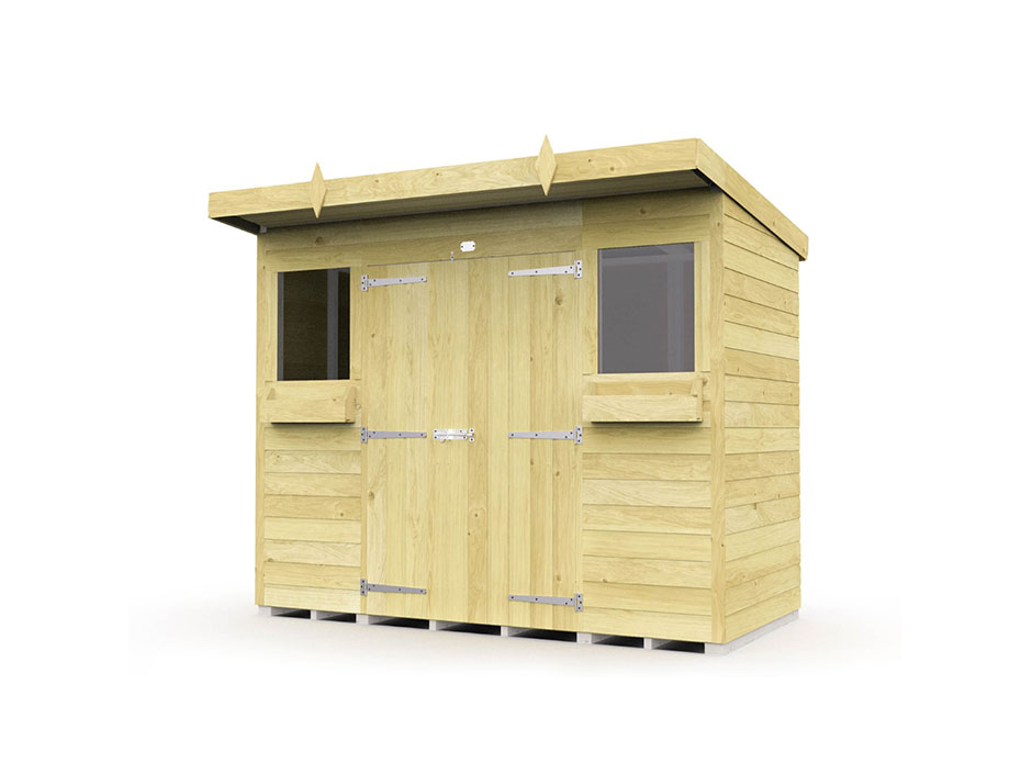 F&F 8ft x 4ft Pent Summer Shed