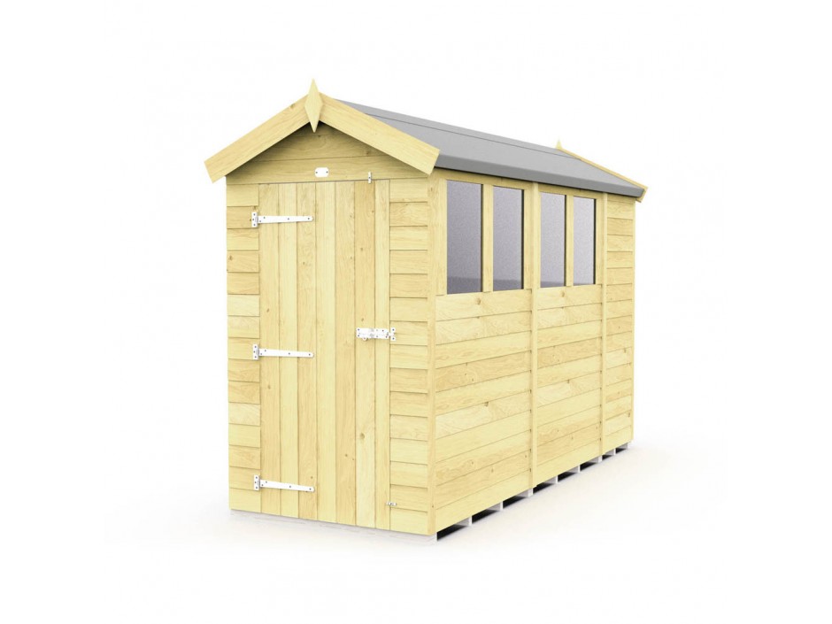 F&F 4ft x 10ft Apex Shed