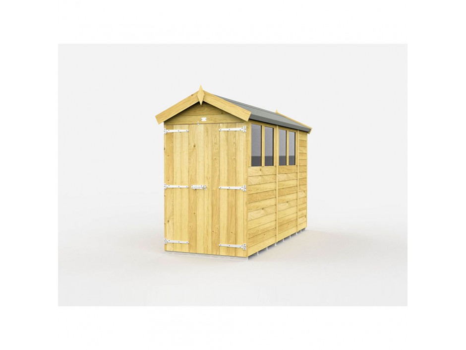 F&F 4ft x 10ft Apex Shed