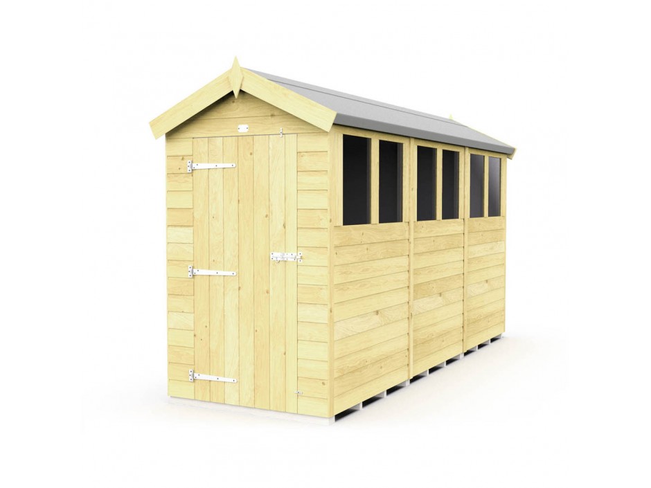 F&F 4ft x 12ft Apex Shed