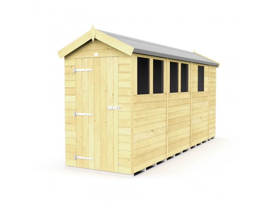 F&F 4ft x 13ft Apex Shed