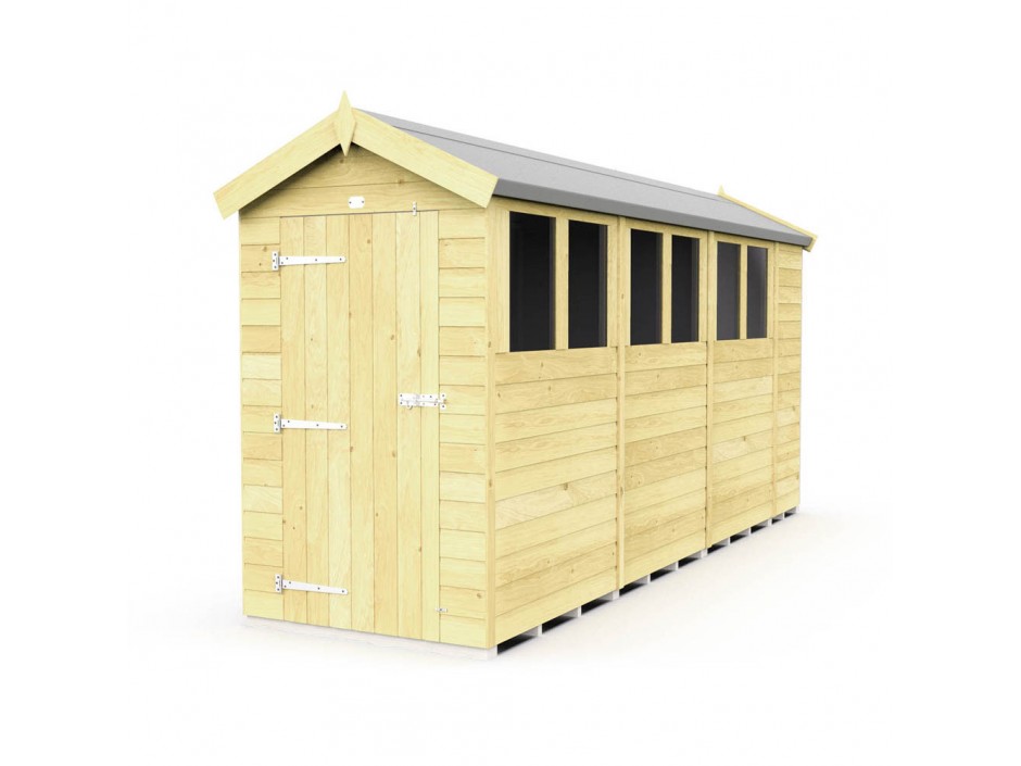 F&F 4ft x 14ft Apex Shed