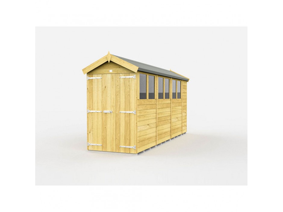 F&F 4ft x 14ft Apex Shed