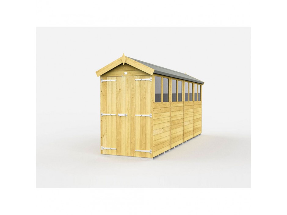 F&F 4ft x 16ft Apex Shed