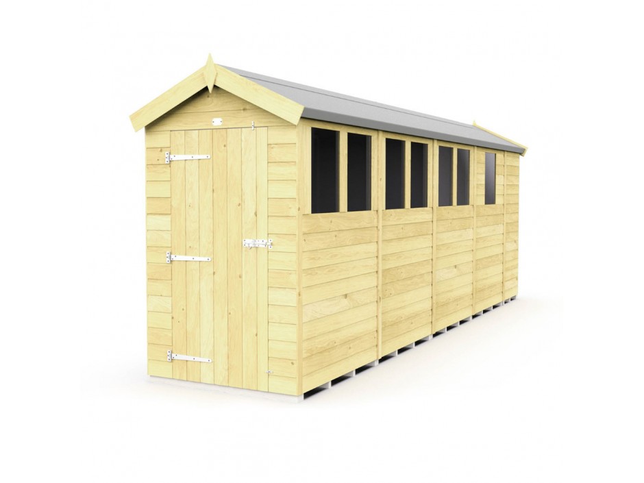 F&F 4ft x 17ft Apex Shed