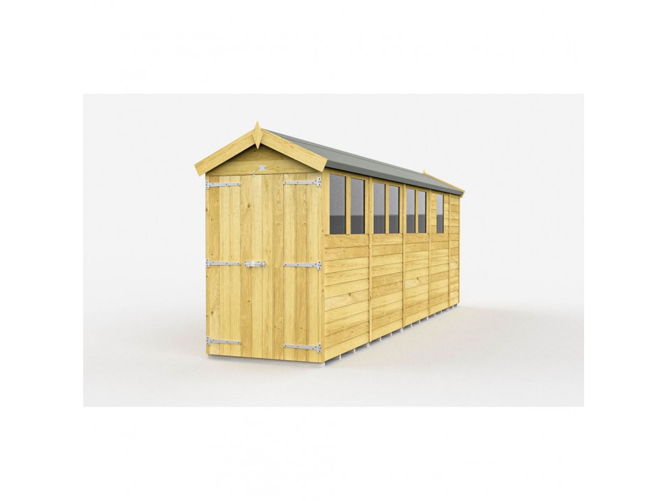 F&F 4ft x 17ft Apex Shed