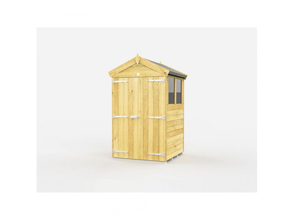 F&F 4ft x 4ft Apex Shed