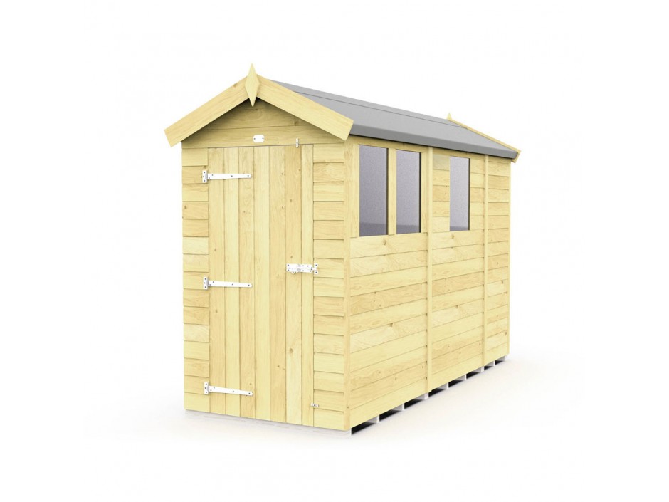 F&F 4ft x 9ft Apex Shed