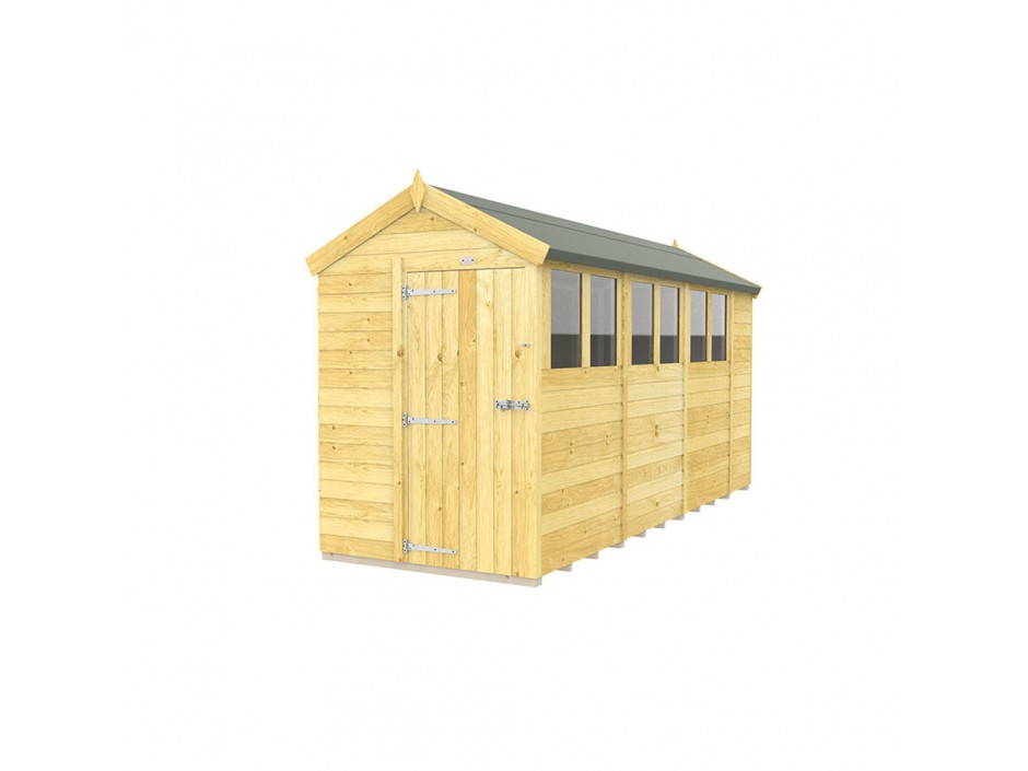 F&F 5ft x 14ft Apex Shed