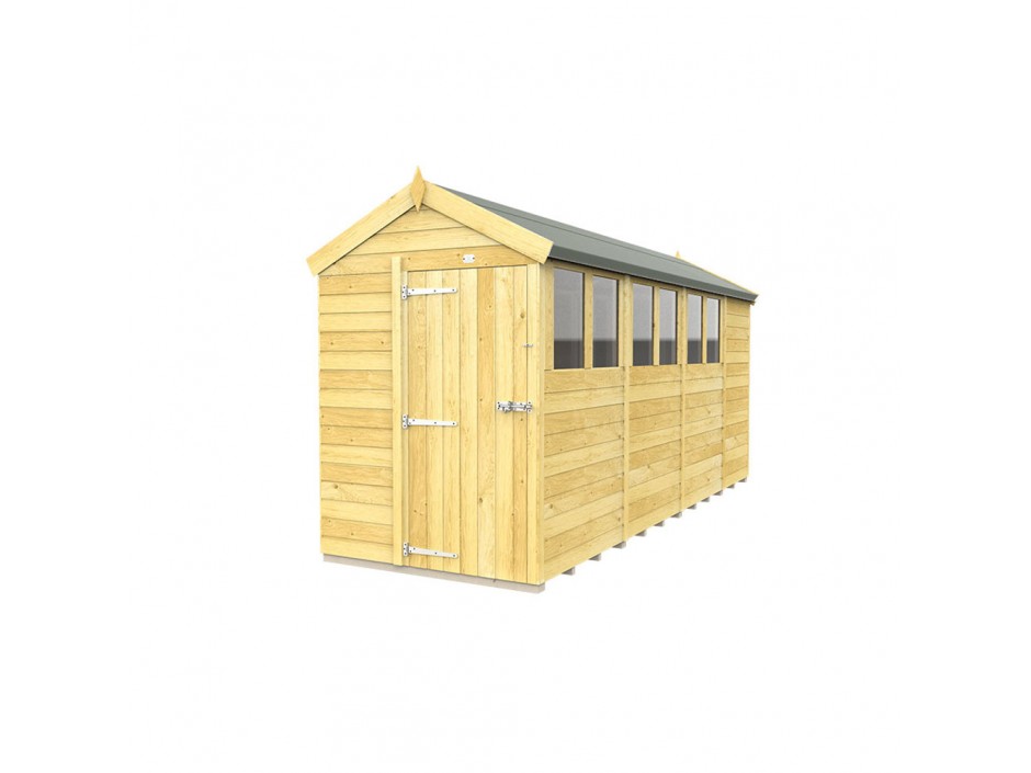 F&F 5ft x 15ft Apex Shed