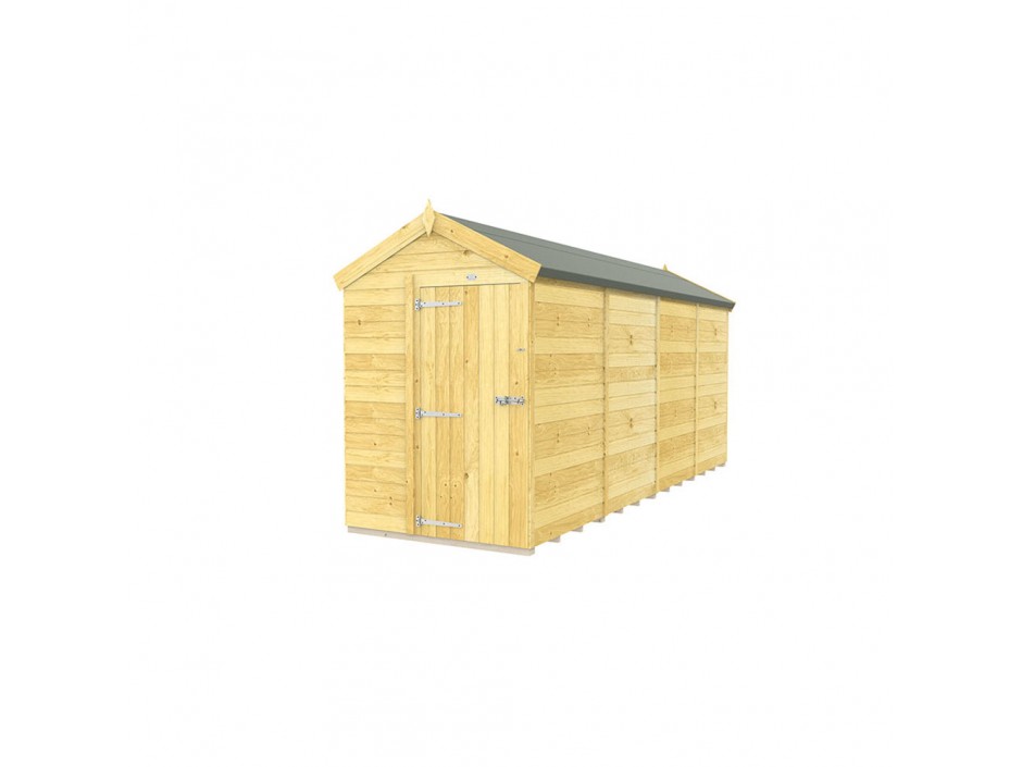 F&F 5ft x 16ft Apex Shed