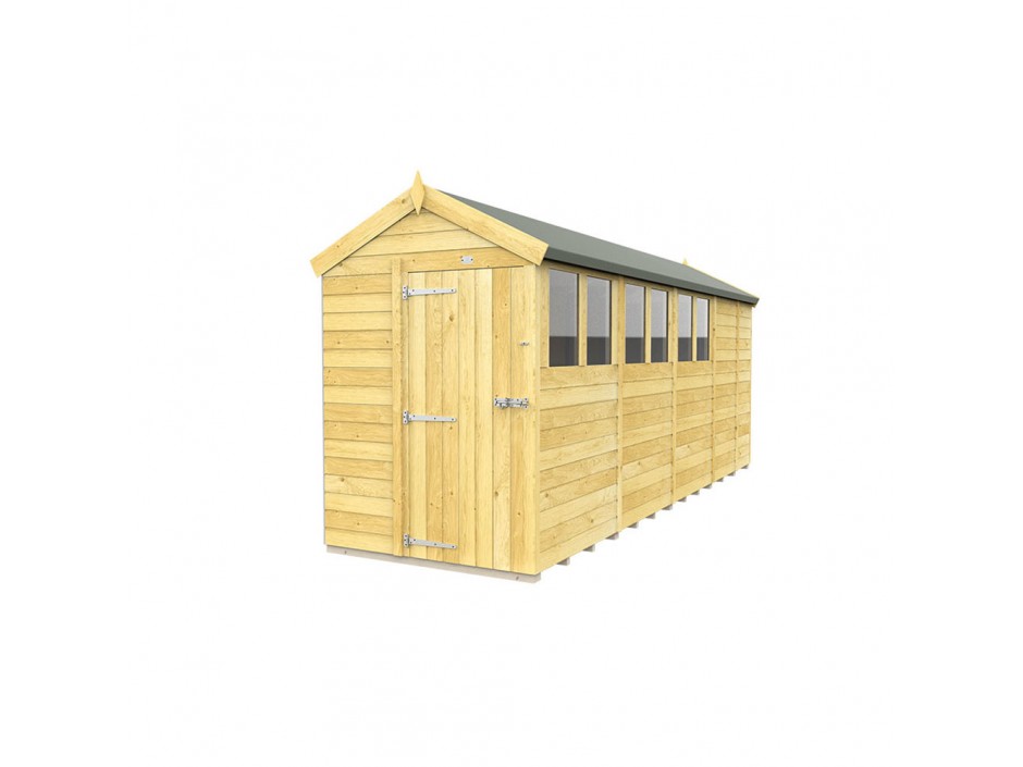 F&F 5ft x 17ft Apex Shed
