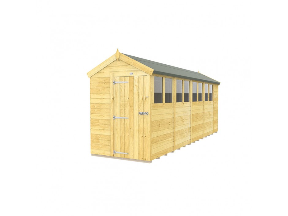 F&F 5ft x 18ft Apex Shed