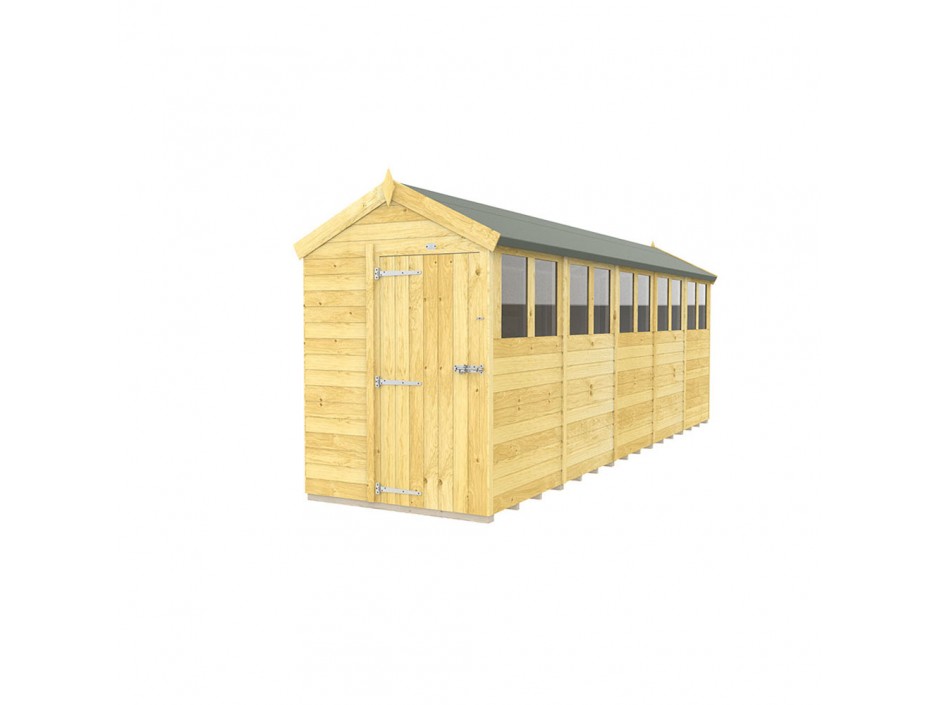 F&F 5ft x 20ft Apex Shed