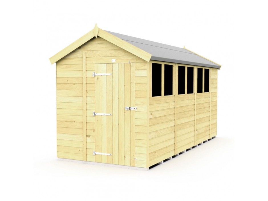 F&F 6ft x 15ft Apex Shed