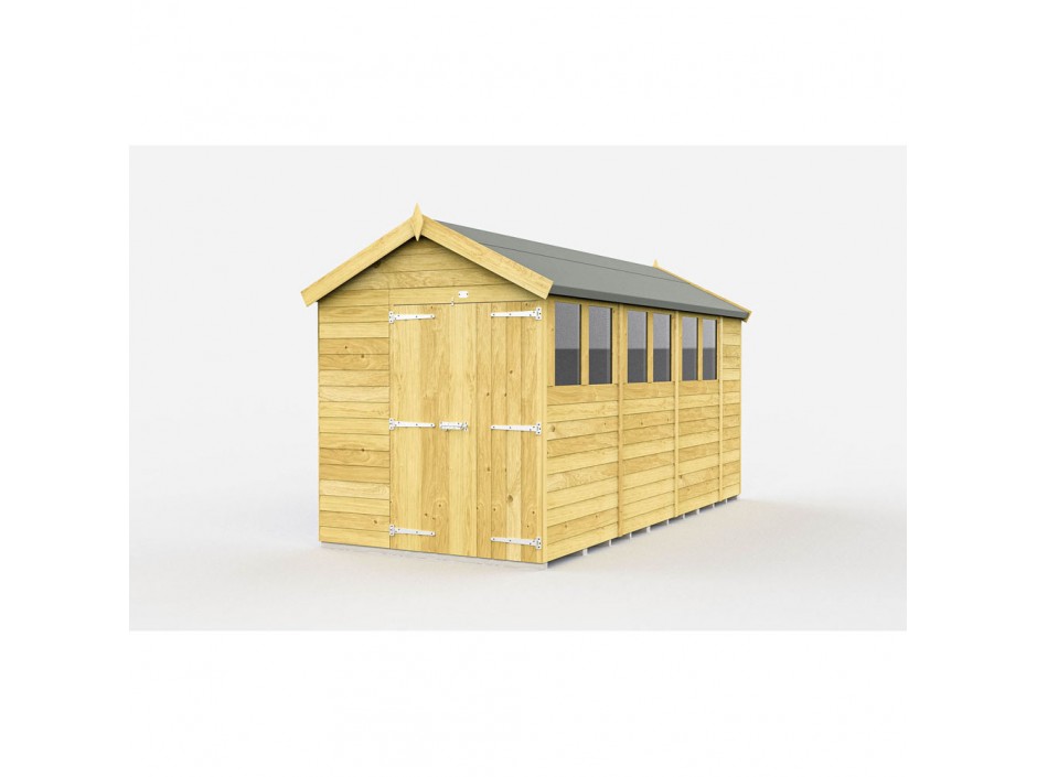 F&F 6ft x 15ft Apex Shed