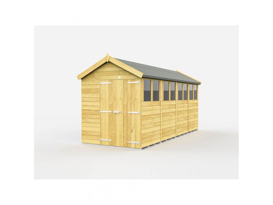 F&F 6ft x 16ft Apex Shed