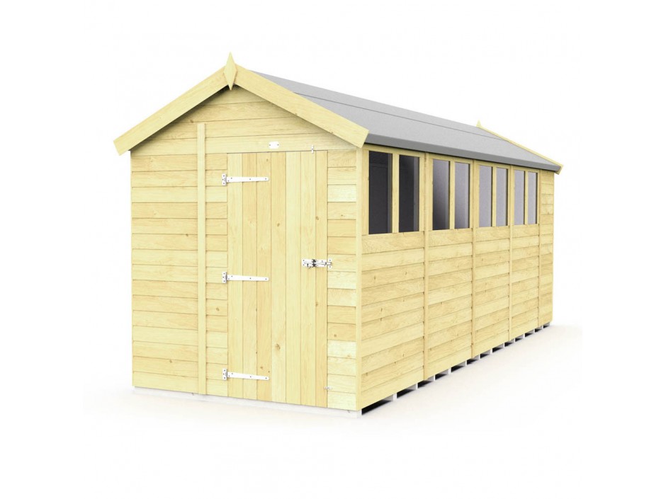 F&F 6ft x 18ft Apex Shed