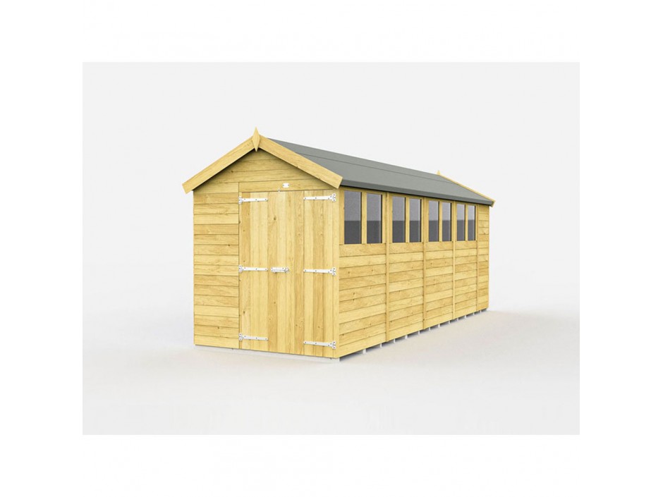 F&F 6ft x 18ft Apex Shed