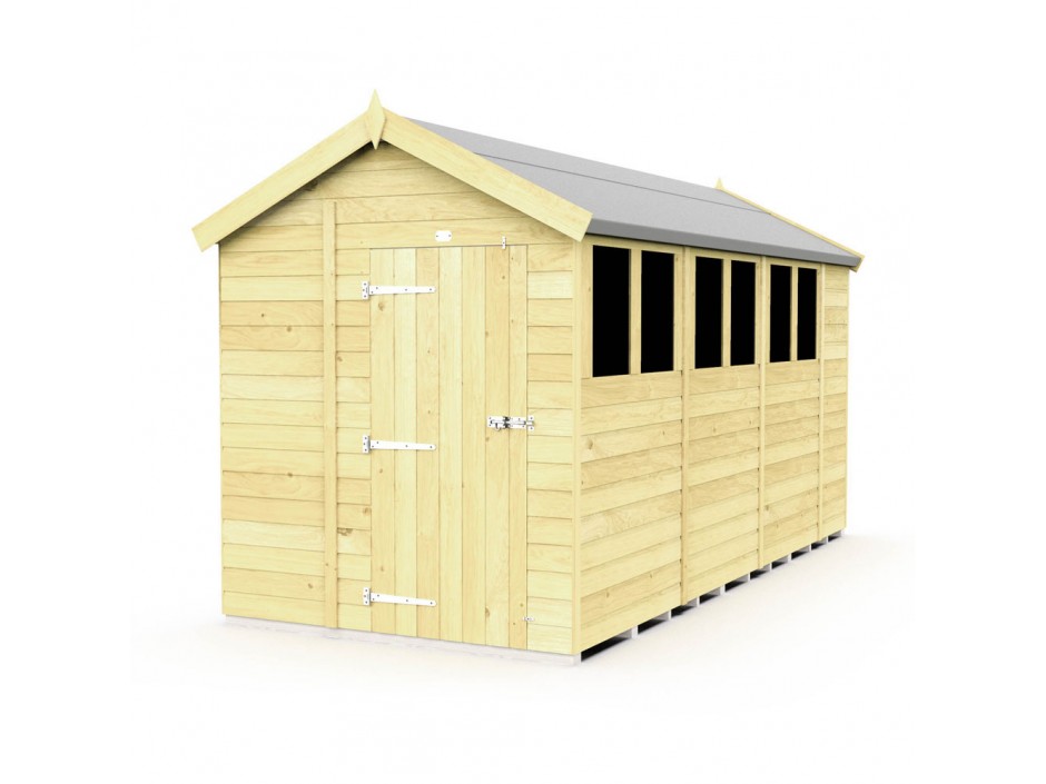 F&F 7ft x 15ft Apex Shed