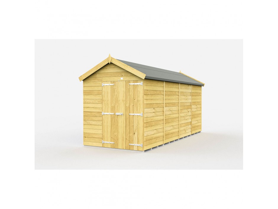 F&F 7ft x 15ft Apex Shed