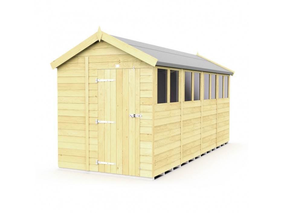 F&F 7ft x 16ft Apex Shed