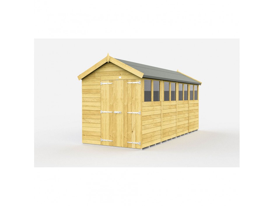 F&F 7ft x 16ft Apex Shed