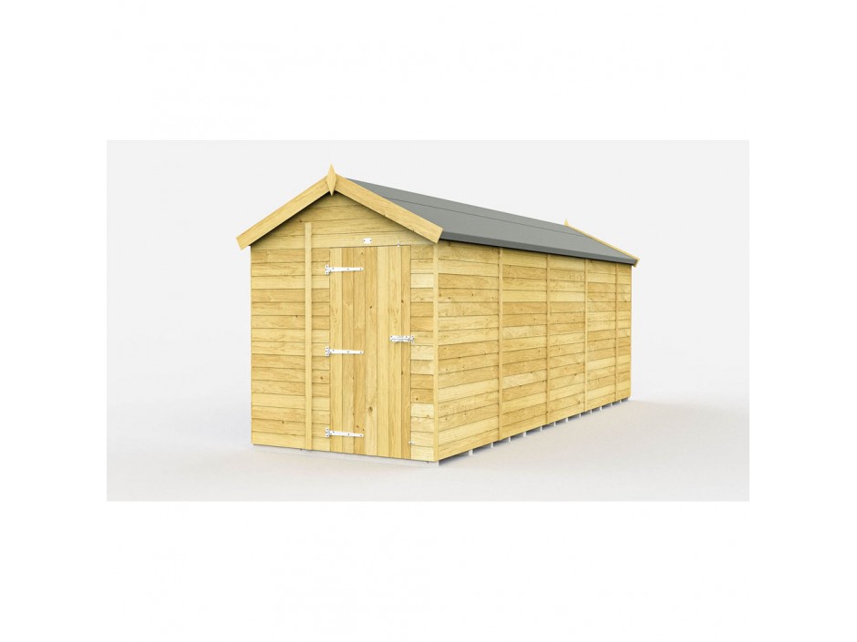 F&F 7ft x 17ft Apex Shed