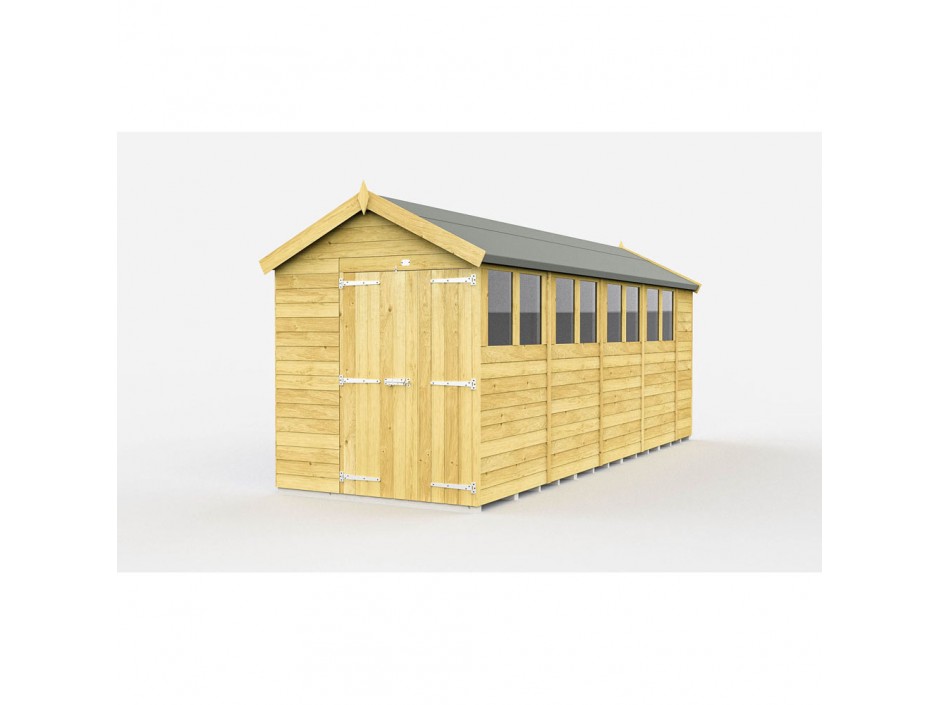 F&F 7ft x 18ft Apex Shed