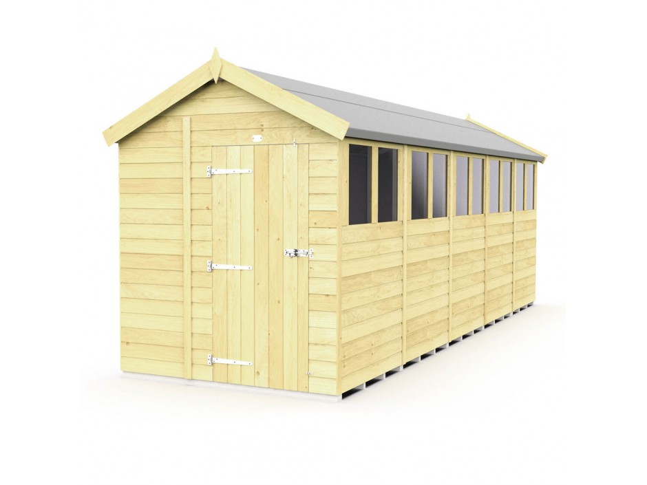 F&F 7ft x 20ft Apex Shed