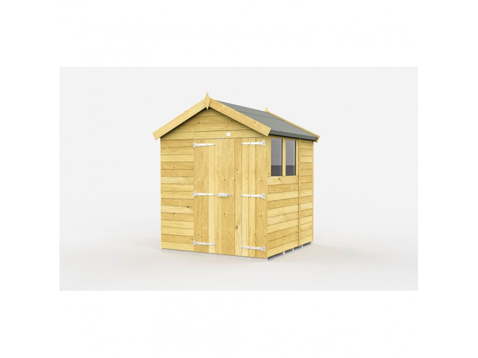 F&F 7ft x 6ft Apex Shed