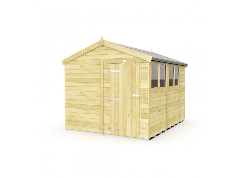 F&F 8ft x 10ft Apex Shed