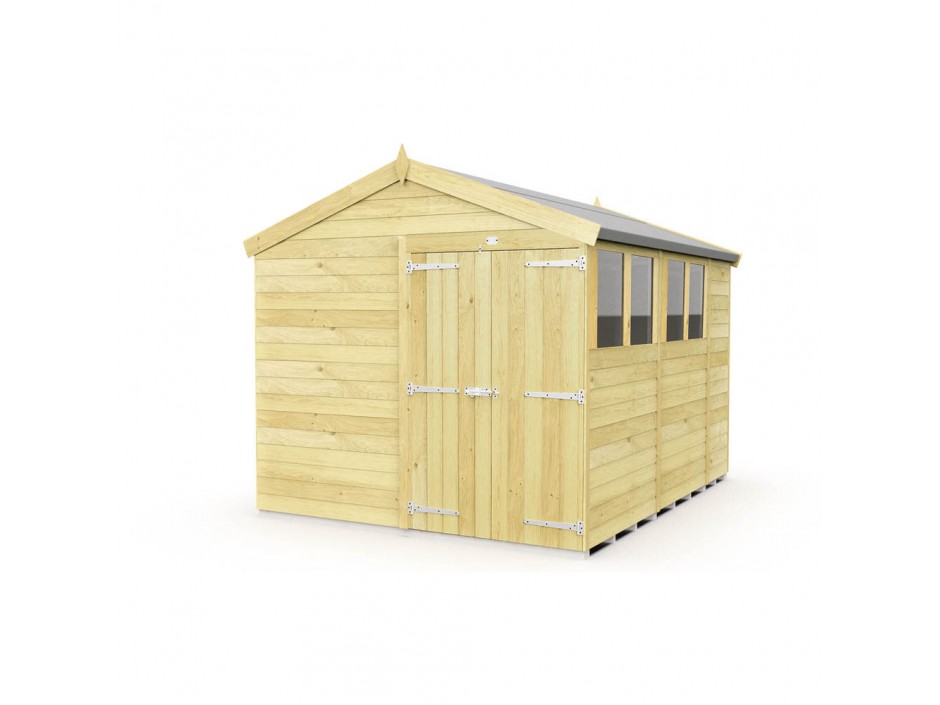 F&F 8ft x 10ft Apex Shed