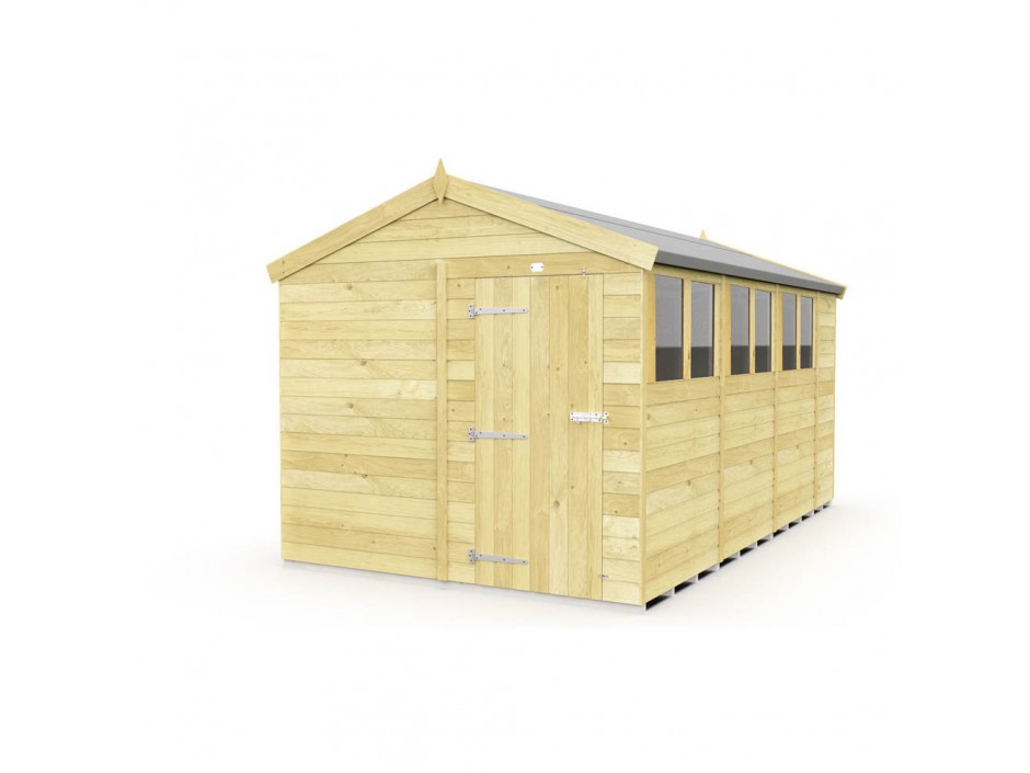 F&F 8ft x 15ft Apex Shed