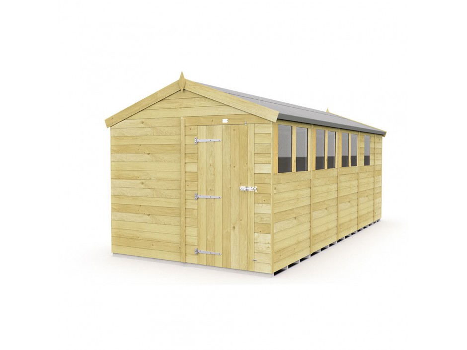 F&F 8ft x 17ft Apex Shed