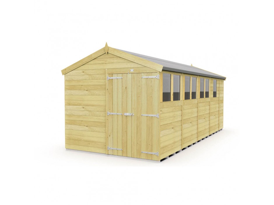 F&F 8ft x 17ft Apex Shed