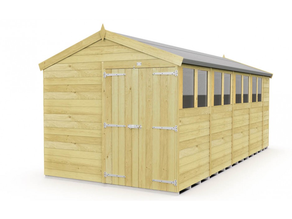 F&F 8ft x 18ft Apex Shed