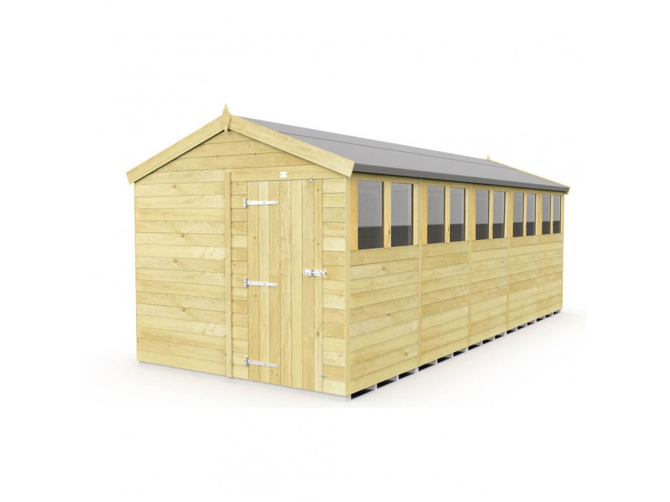 F&F 8ft x 20ft Apex Shed