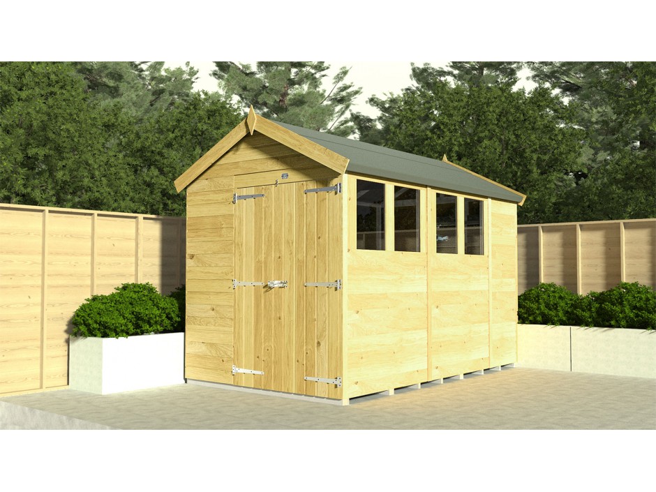 4ft X 16ft Apex Shed
